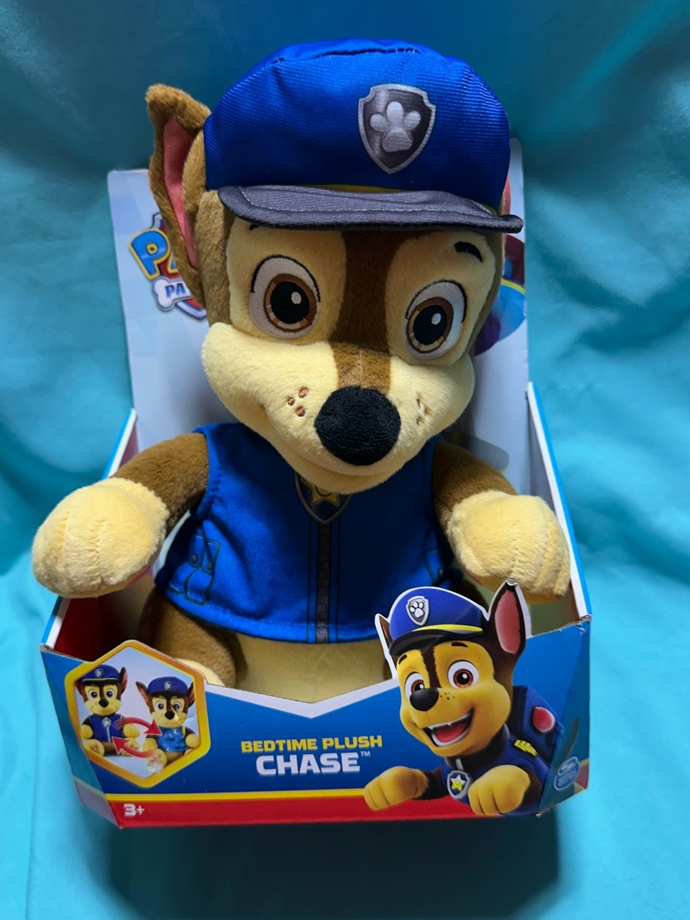 Paw Patrol Chase Plush - Reversible Outfit - Blue and Brown